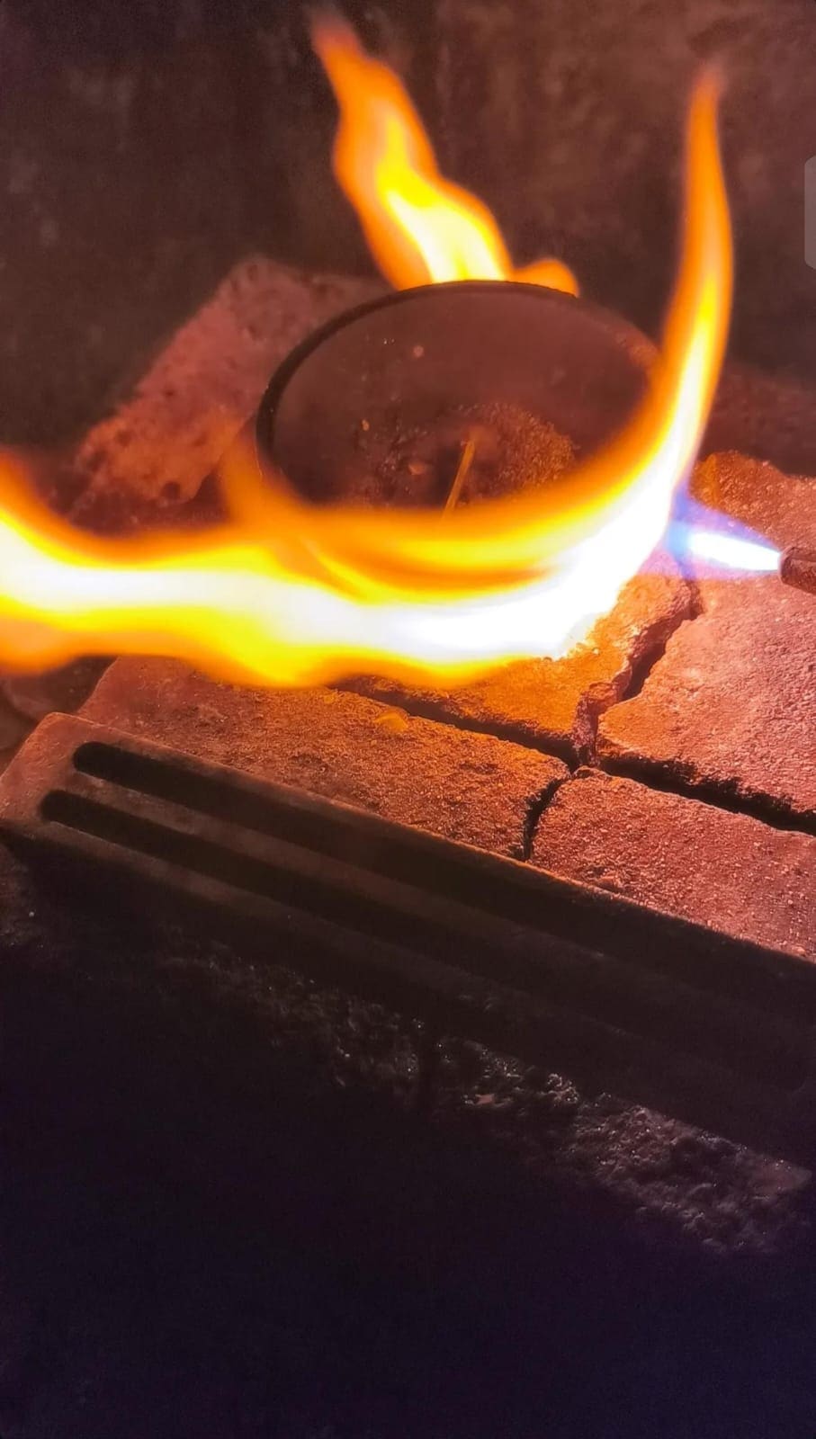 Torch flame at the SOLAX workshop